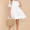Clothing Aura Mini Dresses | Aim For The Sky Dress White