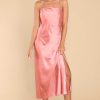 Clothing Red Dress Midi Dresses | Special Treatment Maxi Dress Coral