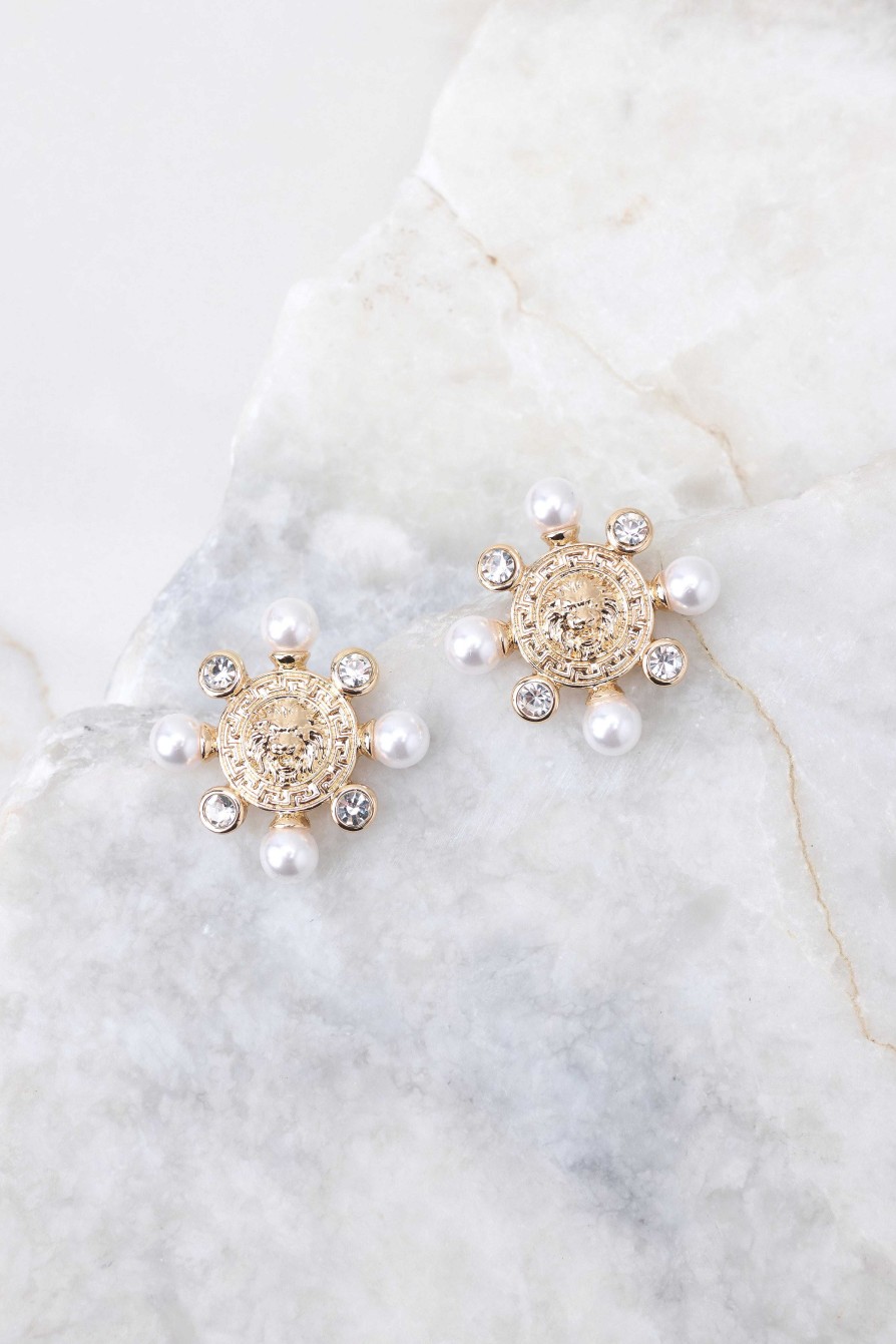 Jewelry Red Dress | In A Bad Romance Earrings Gold
