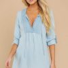 Clothing Red Dress Mini Dresses | What She Says Dress Light Chambray