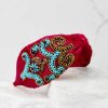 Accessories Treasure Jewels Hair Accessories | Paisley Beaded Headband Red