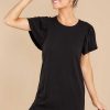 Clothing Z Supply Mini Dresses | Sofia Cotton Slub Dress Black
