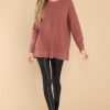 Clothing Red Dress Casual Tops | Perfectly You Sweater Cognac
