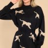 Clothing Red Dress Mini Dresses | Oh So Bold Sweater Dress Black