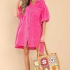 Clothing Red Dress Mini Dresses | All This Love Dress Hot Pink