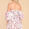 Clothing Red Dress Mini Dresses | Romance In The Air Dress Ivory Floral