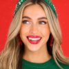 Accessories Red Dress Hair Accessories | Holly Holiday Knot Headband Green