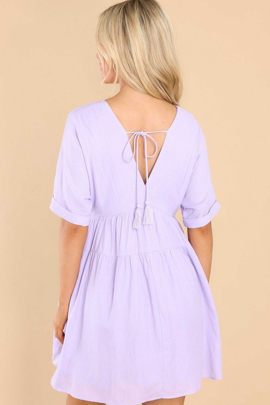 Clothing Red Dress Mini Dresses | Another Day With You Dress Lavender