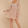 Clothing Red Dress Mini Dresses | Every Single Night Rose Gold Dress Pink