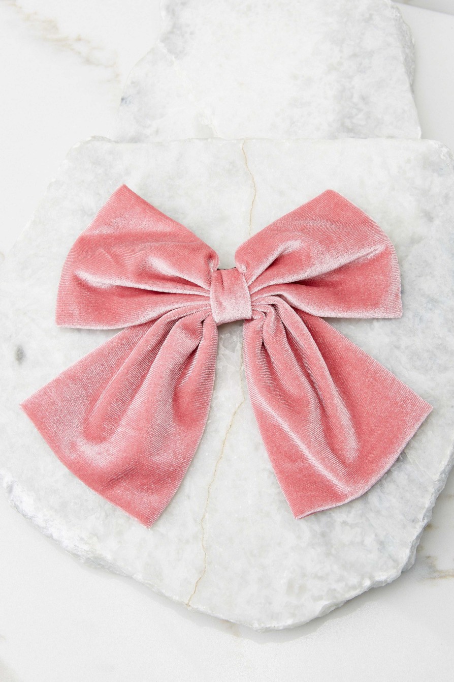 Accessories Red Dress Hair Accessories | Perfectly Darling Bow Pink