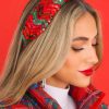 Accessories Red Dress Hair Accessories | A Chat With Santa Green Headband Red