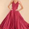 Clothing Aura Maxi Dresses | Presence Of Love Maxi Dress Cranberry