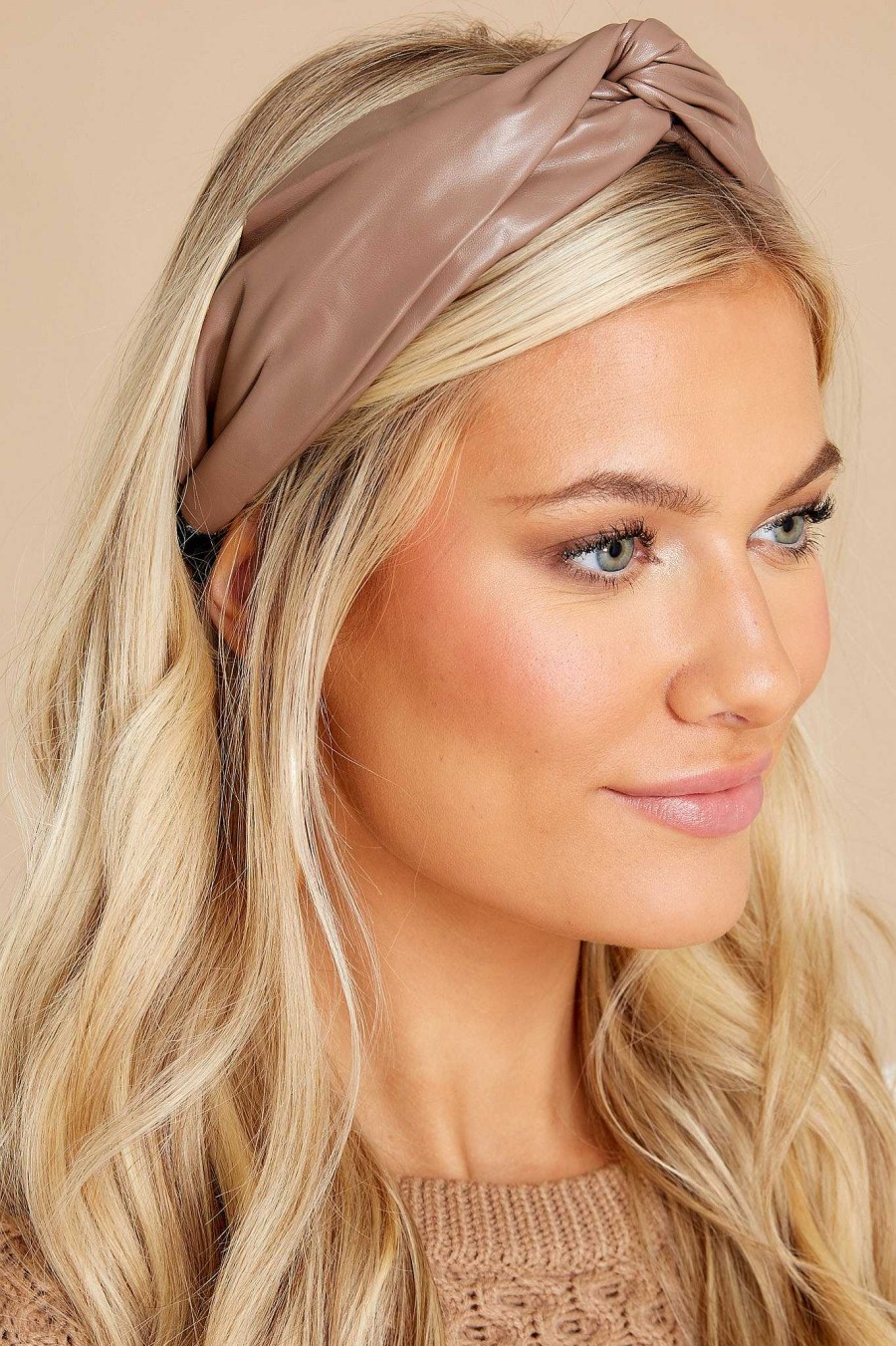 Accessories Red Dress Hair Accessories | By The Way Dark Headband Taupe