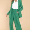 Clothing Red Dress Two Piece Sets | Focused On Priorities Blazer Kelly Green