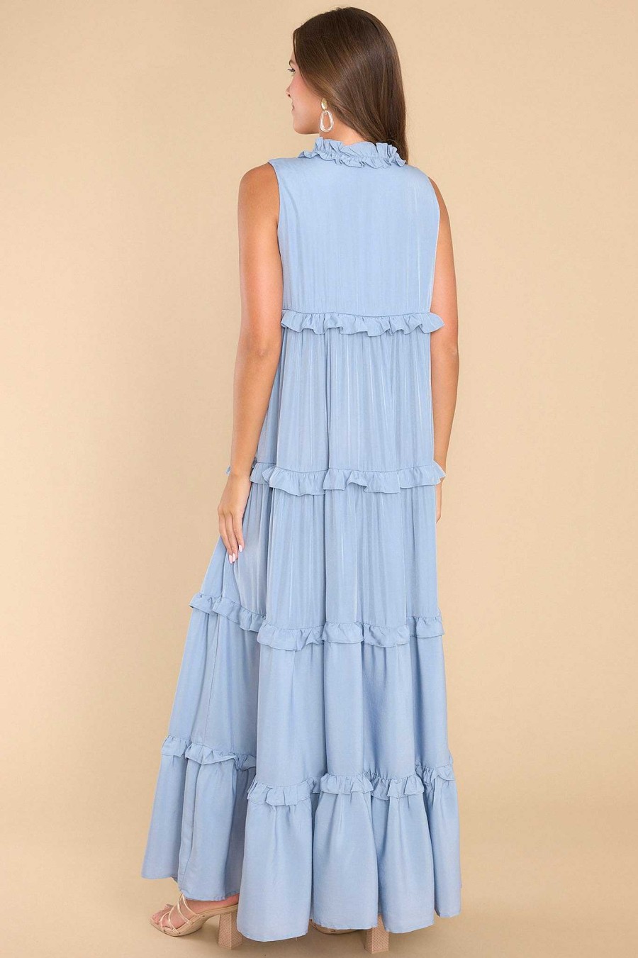 Clothing Aura Maxi Dresses | When I Look At You Blissful Maxi Dress Blue