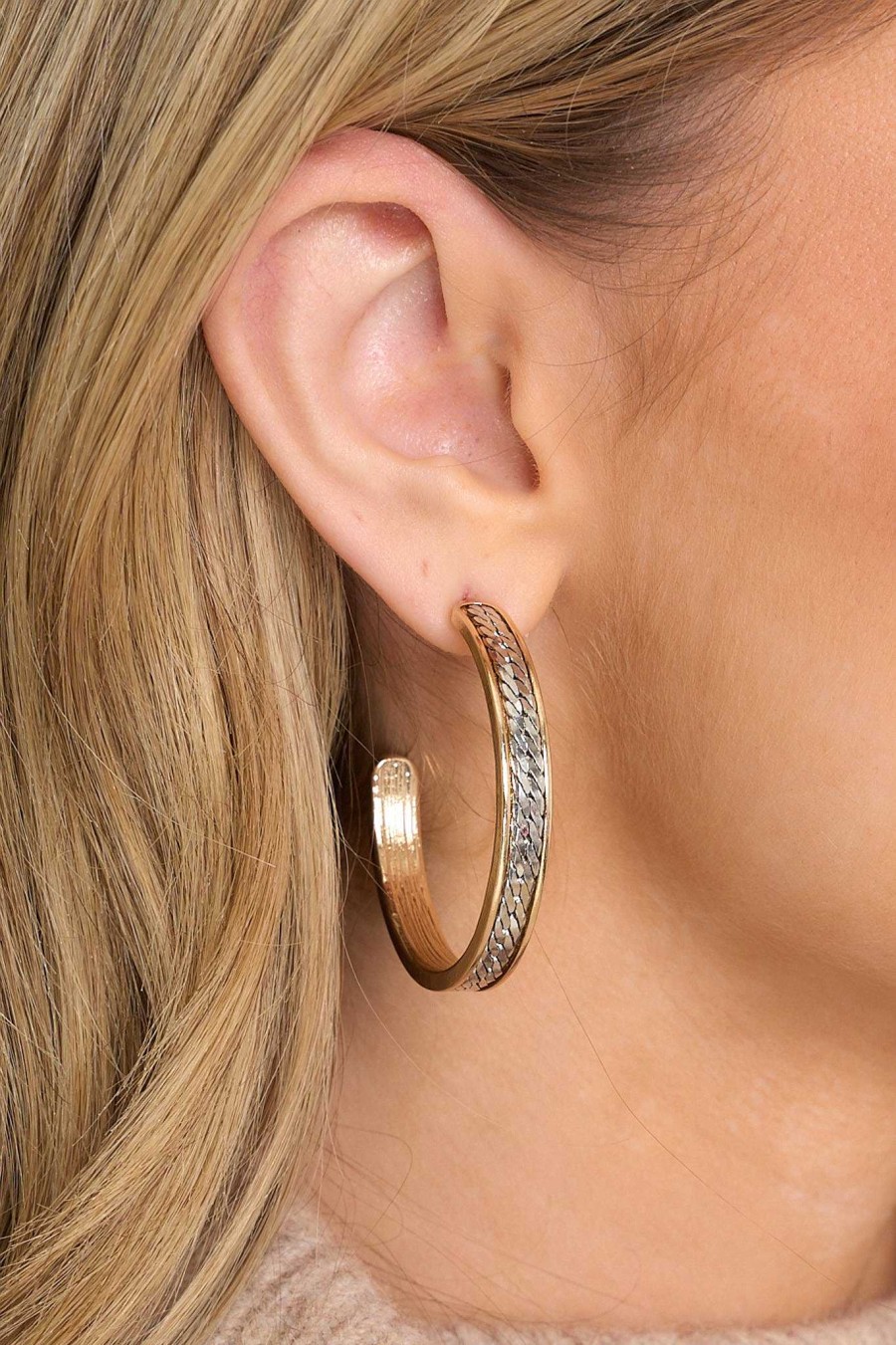 Jewelry Red Dress | Never Change Hoop Earrings Gold