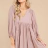 Clothing Red Dress Blouses & Shirts | Whatever It Takes Top Dusty Mauve