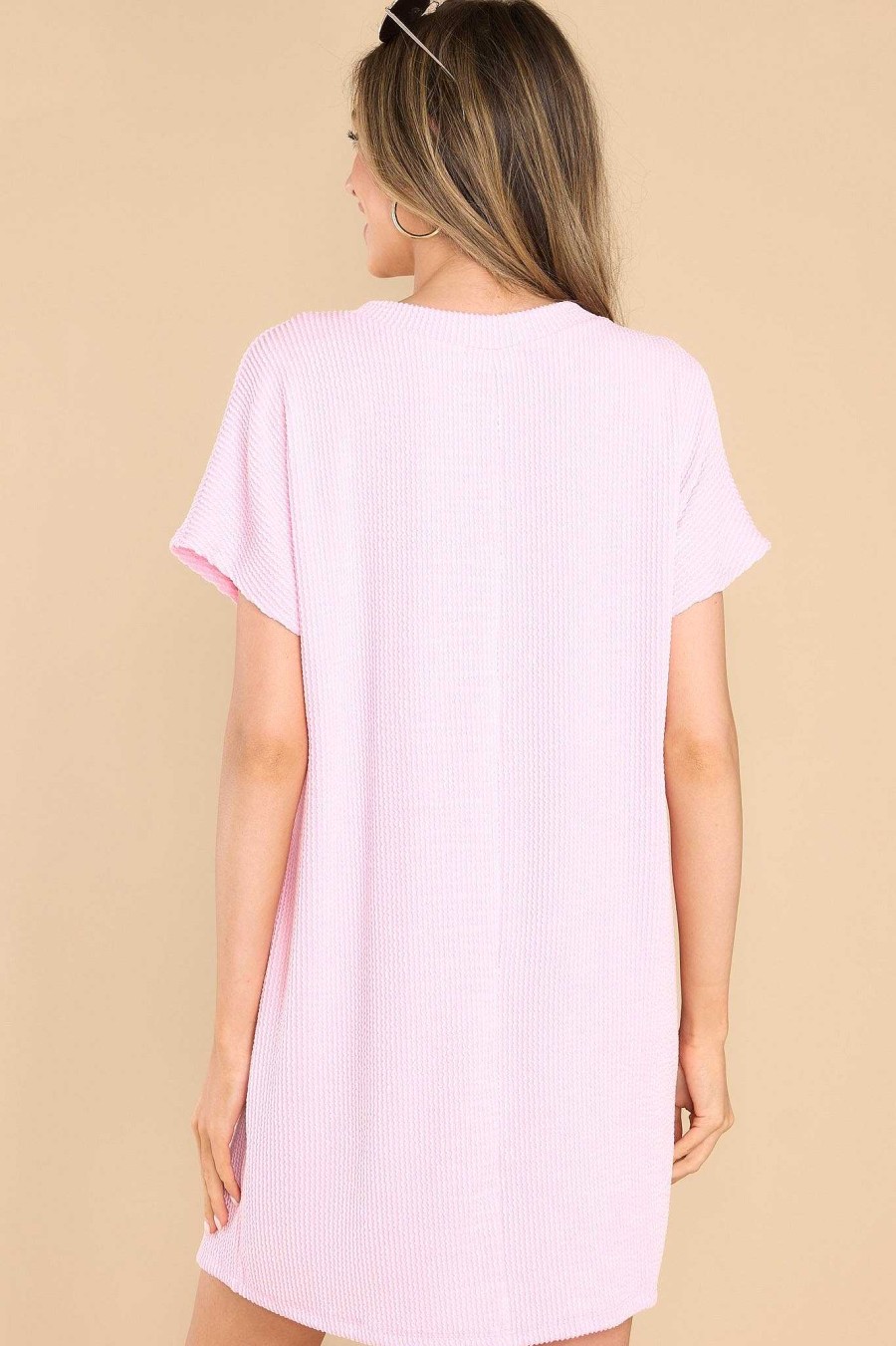 Clothing Red Dress Mini Dresses | Basically Perfect Dress Pink